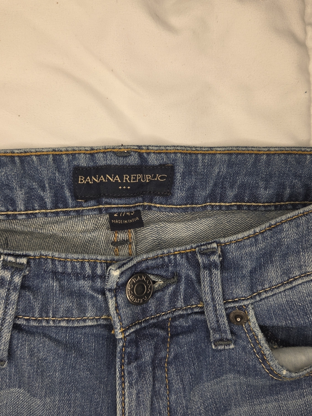 Banana Republic Jeans Size 27 Women's Blue Denim Jeans - Classic Straight Fit - Picture 5 of 9